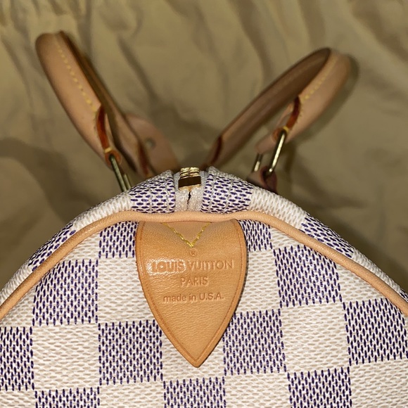 AUTHENTIC - Louis Vuitton - Damier Azur - Speedy 30 - Picture 6 of 16